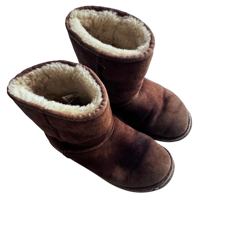 Ugg Chestnut Sherpa Lined Boots - Size 2 - Cute!